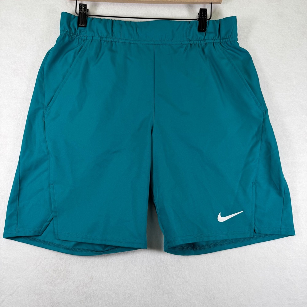 Nike Mens Dri-FIT Training Shorts Teal Blue CV2545-367 Medium